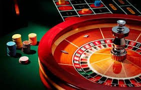 Close-up of live roulette betting chip placement and payout display